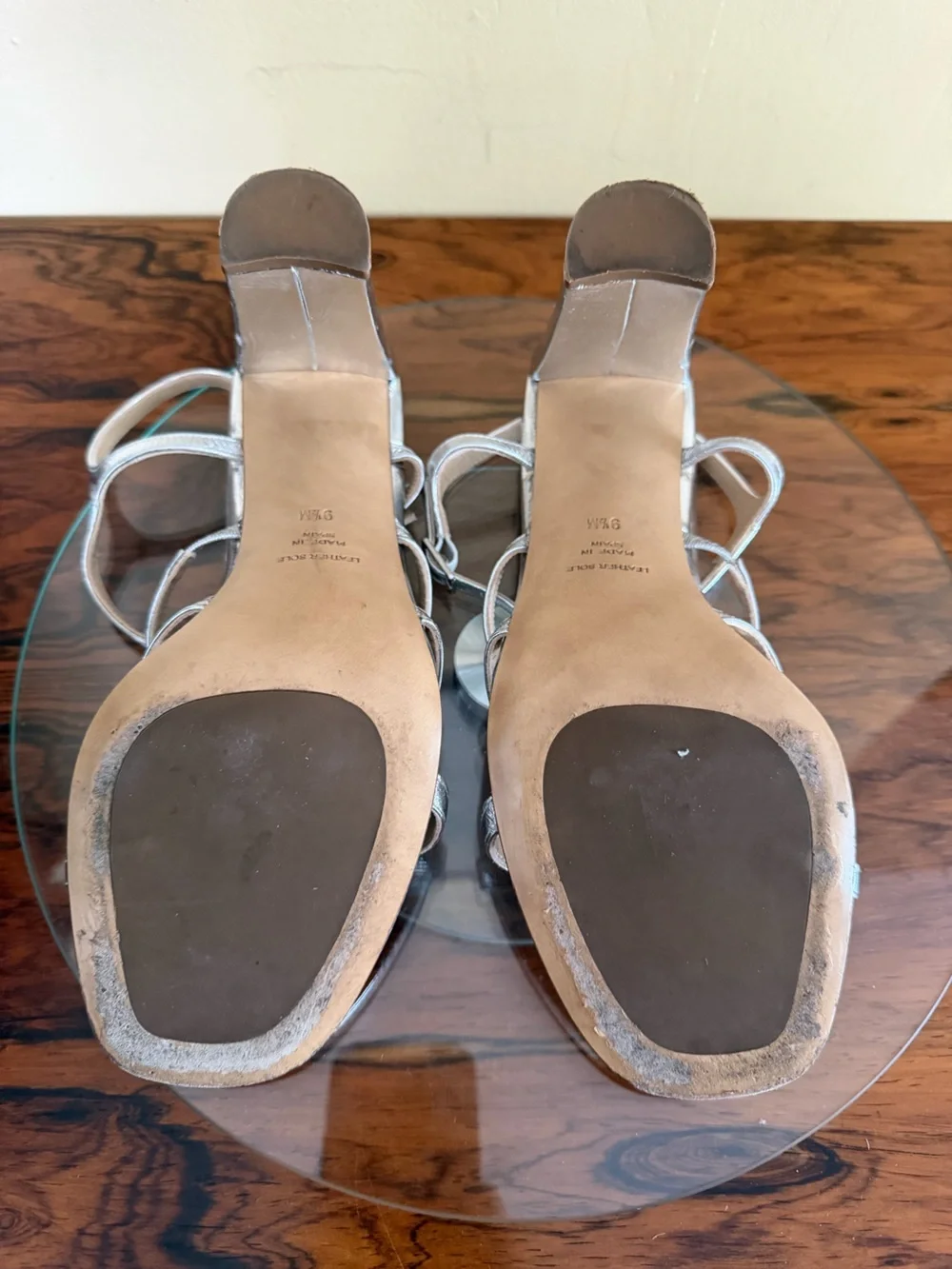 Inez Sasha heel in Silver Metallic size 9.5